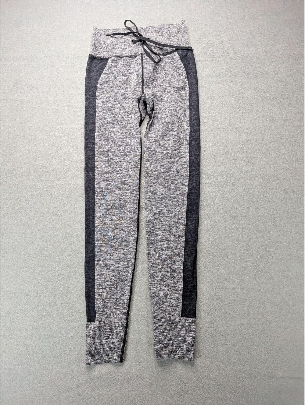 PINK Active Leggings Womens XS Gray Colorblock Drawstring Ankle Yoga Gym